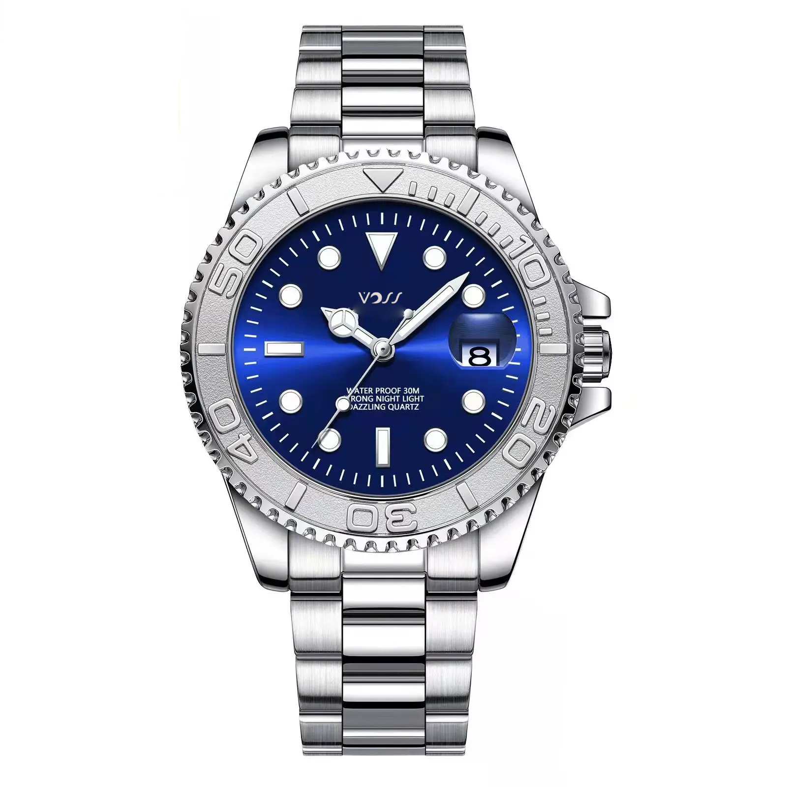 Voss Submariner Silver Blue