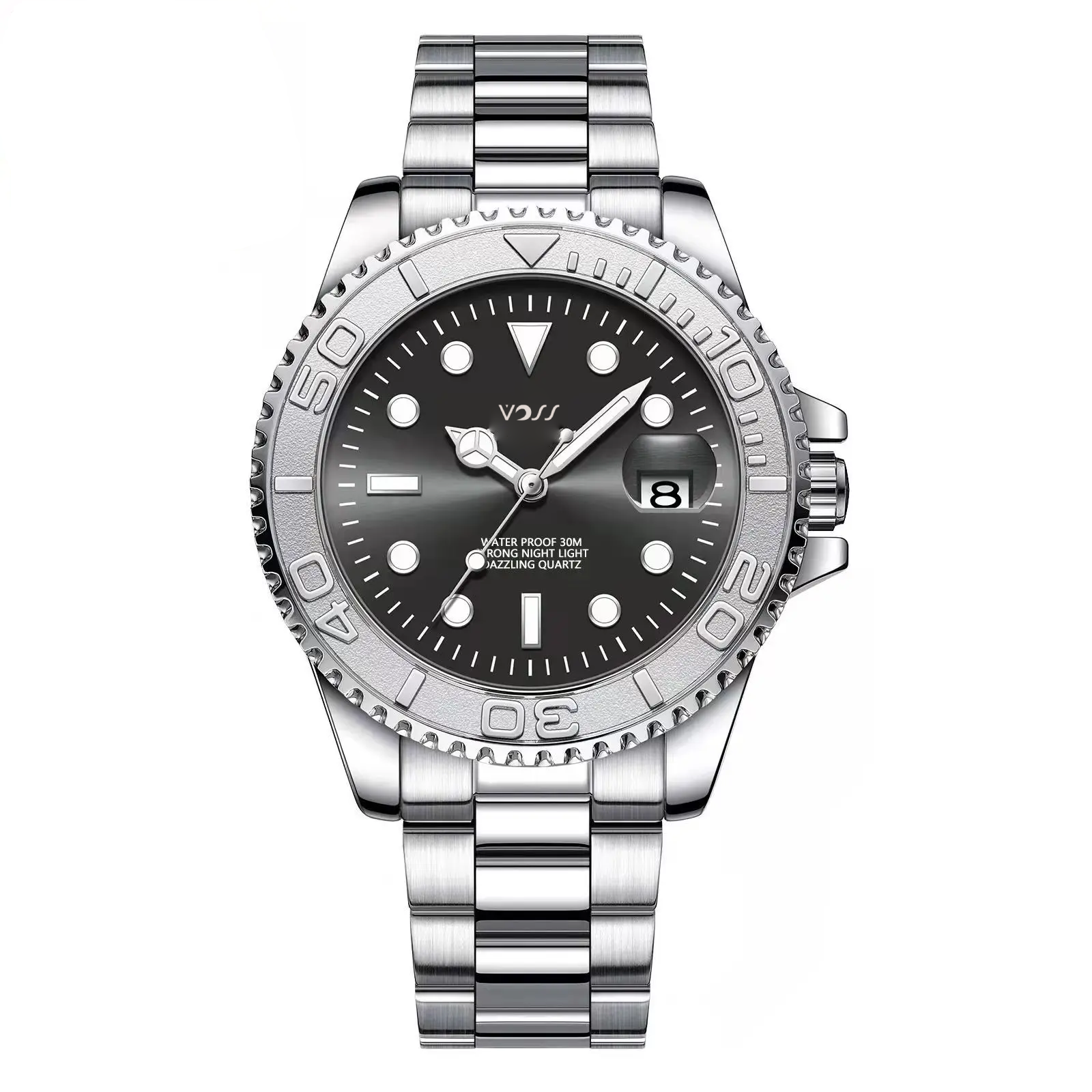 Voss Submariner Black Silver